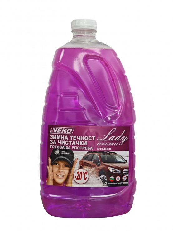 Зимна течност за чистачки Lady Aroma -20°C - Готова за употреба 3L