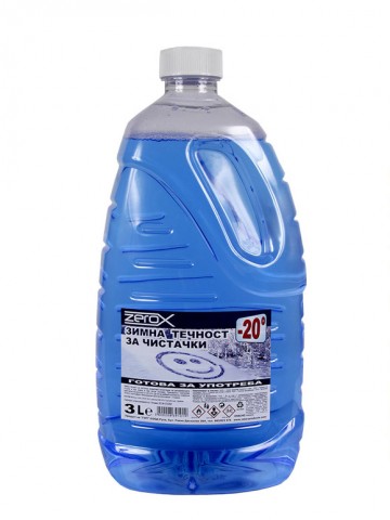 Зимна течност за чистачки Zerox готова за употреба до -20°С 3L Зимна течност за чистачки Zerox готова за употреба до -20°С 3L