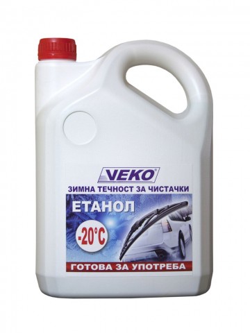 Зимна течност за чистачки VEKO готова за употреба до -20°С-4L Зимна течност за чистачки VEKO готова за употреба до -20°С-4L